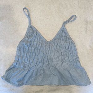Light Blue Cropped Tank